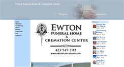 Desktop Screenshot of ewtonfuneralhome.com