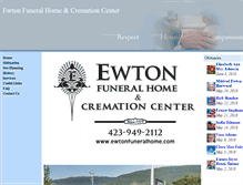 Tablet Screenshot of ewtonfuneralhome.com
